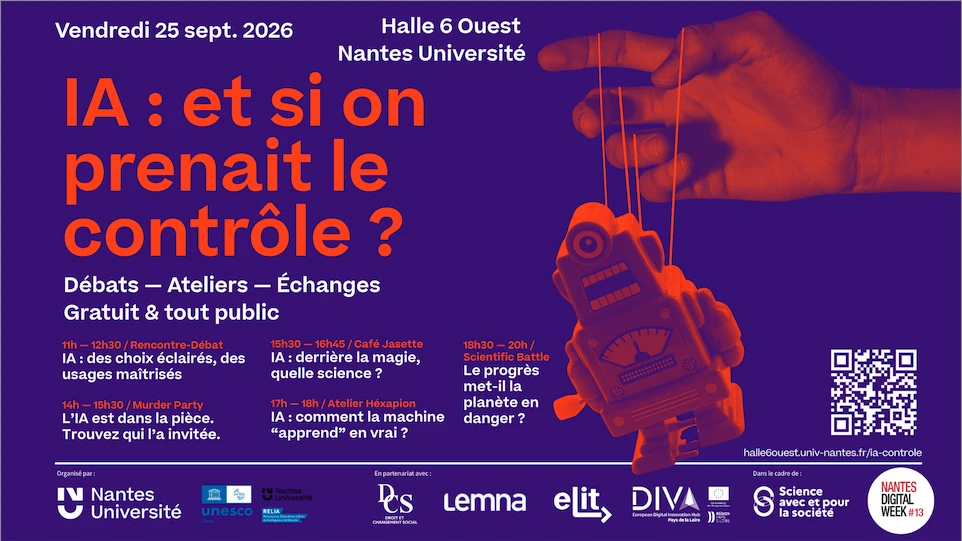 Événement Halle&nbsp;6 Ouest - IA: et si on prenait le contrôle?